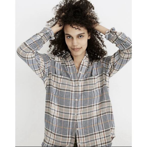 Madewell Tops - Madewell Womens Flannel Sunday Shirt in Belmont Plaid Plus Size 3X
